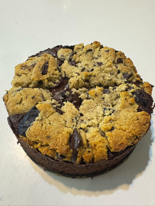 Brookies(brownie & cookie) rich ,fudgy brownie with crispy cookie, sugar free gluten free,keto friendly